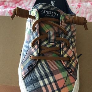 BNIB Women’s Sperry Crest Vibe Mule Plaid Size 7 and Size 6.5